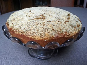 Gâteau amandine au matcha. 
<p>La couleur du matcha rend le gâteau amandine original et parfait en dégustation à l’heure du thé.</p>
