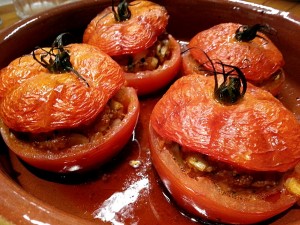 Tomates farcies orientales