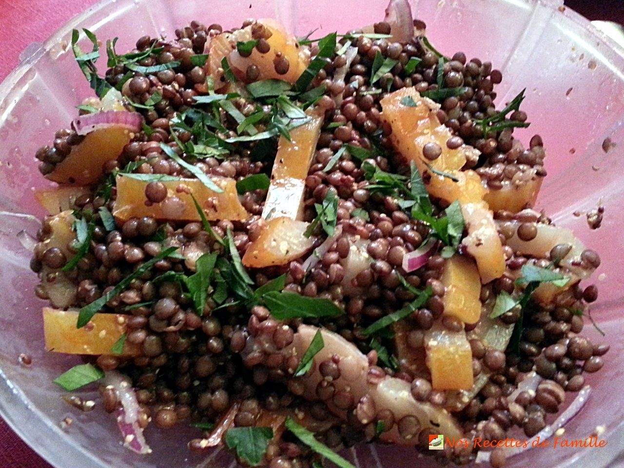 Salade de lentilles au haddock