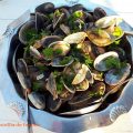 Palourdes au vin blanc et à l'ail - Les palourdes sont des coquillages très recherchés des gourmets et des pêcheurs à pied…