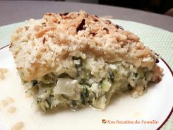 Crumble de cabillaud et courgettes. 
<p>Saine et goûteuse, voici une très jolie recette bien équilibrée comme on les aime.</p>
