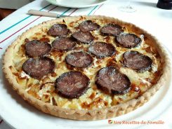 Tarte andouille de Vire, aux pommes, calvados et camembert - Avis aux gastronomes amateurs de cuisine normande !