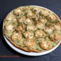 Tarte fine aux courgettes chèvre et miel