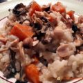 Risotto au butternut, champignons et parmesan